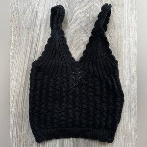 H&M Black Knit Women's Tank Top